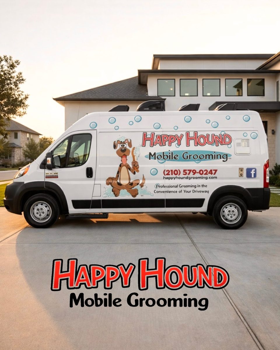 A Happy Hound Mobile Grooming van
